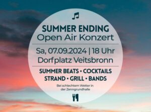 Plakat Summerending Openair Veitsbronn am 7. September 2024